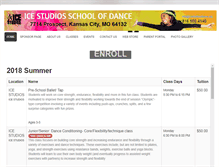 Tablet Screenshot of icestudiosdance.org